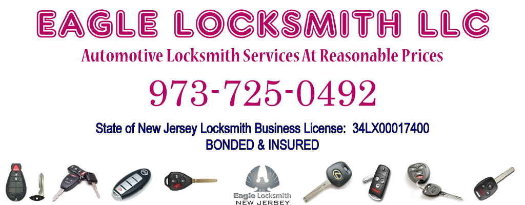 Eagle Locksmith LLC, Automotive keys service New Jersey